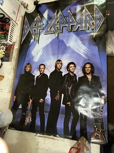 Def Leppard original Poster 2002 5 members , Vintage, 22”x34” - Picture 1 of 8