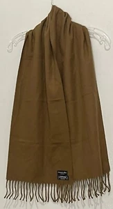 Christian Dior Monsieur Cashmaire 100% Acrylic scarf Camel 55” Made In England - Picture 1 of 7