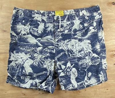 Lands End Swim Trunks Mens XL 42 Hoffman California Fabrics Lined Surfing Nylon - Image 1 of 4