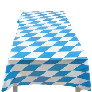 Oktoberfest Tischdecke Bierfest Bayern 130 x 180 cm - Bavaria blau weiß - Bild 1 von 2