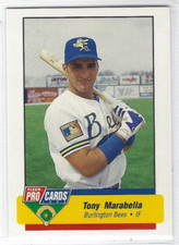 1994 Burlington Bees (Class A-Montreal Expos) Tony Marabella