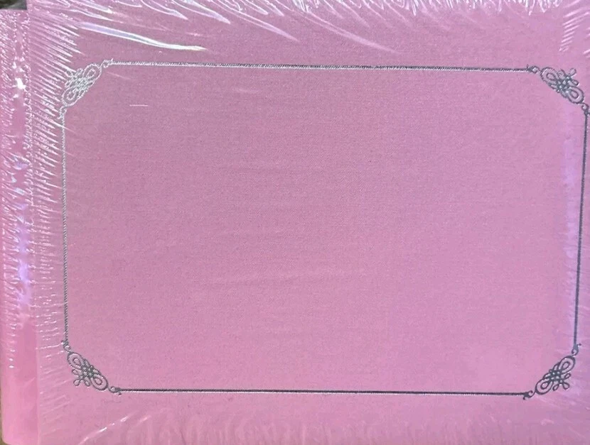 Nuevo álbum pequeño Creative Memories rosa 6" X 8” borde plateado sellado Foto 1 de 1