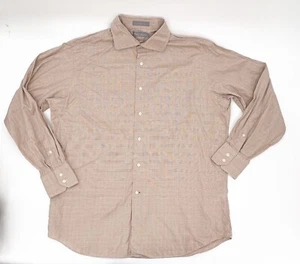 Daniel Cremieux Shirt mens Extra Large Brown Plaid Button-Up Long Sleeve - Picture 1 of 10