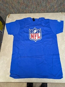 NFL T-Shirt Bud Light offical sponser on sleave Gr. Large Hanes blau - Bild 1 von 6