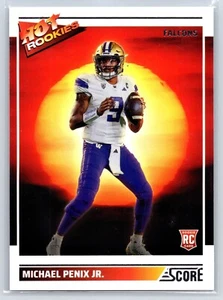 2024 Panini Score - Michael Penix Jr - RC Hot Rookies #3 - Atlanta Falcons - Picture 1 of 2