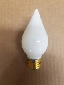 40 Watt C15 Brass Base White Glow Bulb 6 Pack Lot Used For Mood Lighting - Picture 1 of 1