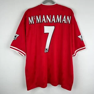 Liverpool 1996/1998 Reebok Home Fußball Trikot Shirt Herren Größe 2XL Steve McManaman - Bild 1 von 17