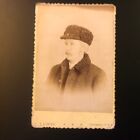 Antique Photograph, Prince Edward Is .Man In Astracan Hat, Charlittestown. Can