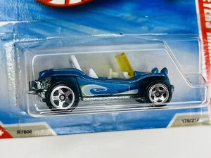 2010 Hot Wheels #175 HW Race World Beach MEYERS MANX Short Card Blue - Picture 1 of 5