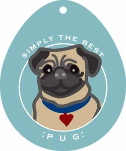 Pegatina Pug 4x4" cervatillo - Imagen 1 de 1