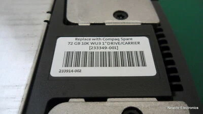 HP 233349-001 72.8GB 10,000 RPM 3.5 in. Wide Ultra3 SCSI HDD 286712-002 - Image 1 of 4