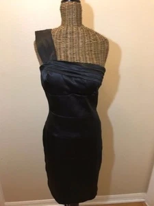 RUB Y ROX - ONE SHOULDER BLACK DRESS - 9 - Picture 1 of 3