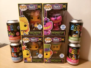 Funko Pop Alice im Wunderland Schwarzlicht Set + Soda Funko Shop Exclusive Set /8 - Bild 1 von 9