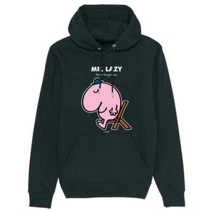 Mr Men Pullover Hoodie Mr. Lazy Organic Cotton Long Sleeve Kids Top Hoody - Picture 1 of 13