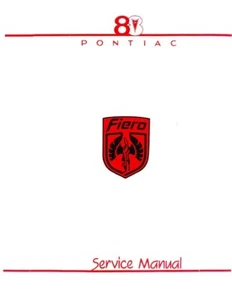 1988 Pontiac Fiero Shop Service Repair Manual Book Engine Drivetrain Electrical - Picture 1 of 5