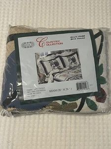 Country Collection Standard Shams 20” X 26” Birdhouse NIP - Picture 1 of 3