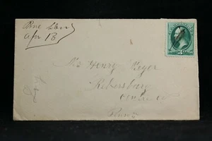Pennsylvania: Pine Glen 1870s 3c Banknote Cover, Ms, DPO Centre Co - Picture 1 of 2