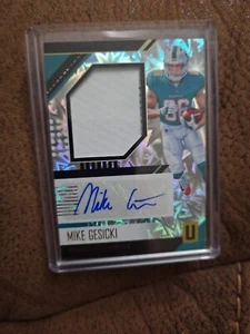 2018 PANINI UNPARALLELED MIKE GESICKI IMPACT PARALLEL AUTOGRAPH RELIC RC #/75 - Picture 1 of 2