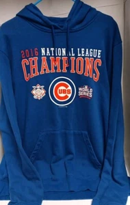 Chicago Cubs Hoodie 2016 World Series Champion Adult XL Blue MLB - Picture 1 of 4
