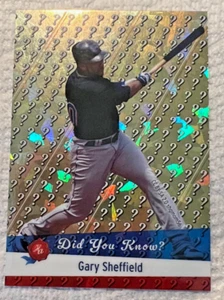 2025 Historic Autographs Did You Know Gary Sheffield 1/300 - Picture 1 of 2