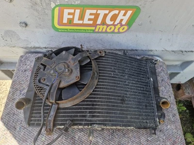 2000 SUZUKI GSXR600 K1 COOLING RADIATOR WITH COOLING FAN - Image 1 of 4