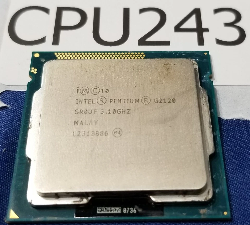 CPU243 - Intel Pentium G2120 SR0UF 3.10 GHz Socket 1155 CPU Processor - Image 1 of 1