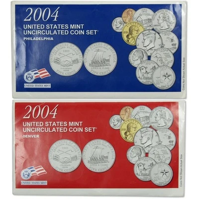 2004 Uncirculated Coin Set w/ U.S Mint Government Packaging & COA🔥WOW! - Image 1 of 4