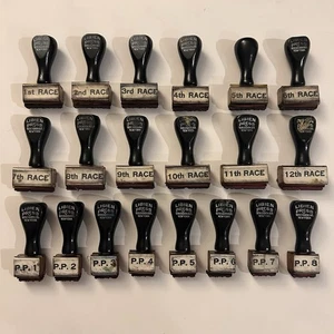 RARE Libien Press NYRA Parimutuel Stamps 1-12 RACE + PP1-8 Vintage 1950s Horse - Bild 1 von 17