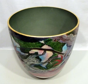 12" X 12" PATRICK DRAGON "STONE DRAGON" PAINTED CERAMIC BOWL - PAINT (EZS003588) - Picture 1 of 8