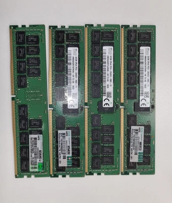 HPE 32GB DDR4 PC4-2666V ECC 2Rx4 815100-B21 850881-001 840758-091 Server Memory - Image 1 of 3