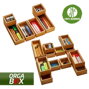 Bambus Aufbewahrungsbox Organizer Ordnungsbox Sortierer Ordnungssystem ORGA-BOX - Bild 1 von 7