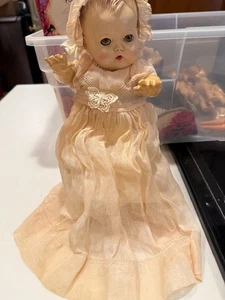 Vintage 1950er American Character Puppe 12"H Hut, Kleid, Unterkleid - Bild 1 von 5