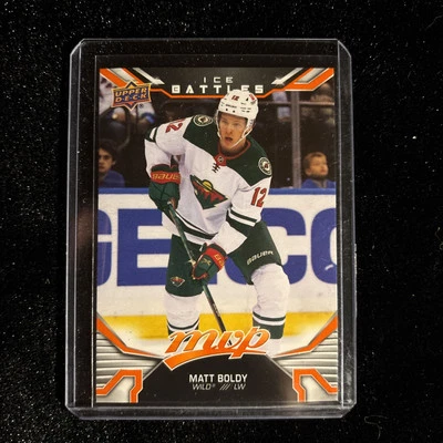 2022-23 Upper Deck MVP - Matt Boldy #222 Ice Battles (RC) - Image 1 of 2