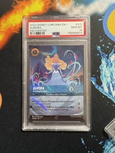 PSA 10 GEM MINT - Disney Lorcana EN 1 Aurora Dreaming Guardian Enchanted 213/204 - Bild 1 von 2