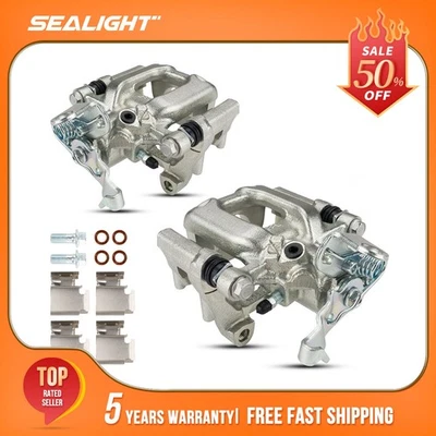 2x Pinza de freno trasera con soporte para Volkswagen Golf Jetta Beetle Audi A3 Quattro Foto 1 de 4