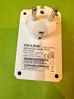 TP-Link AV500 Powerline Adapter – Modell TL-PA4010P - Bild 1 von 2