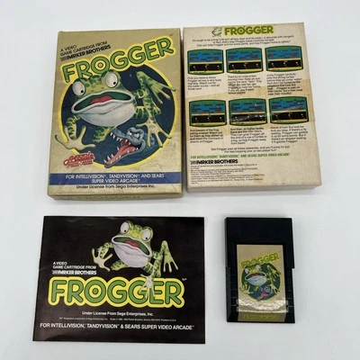Frogger Intellivision Tandyvision SSVA de Sega 1983 manual y caja ¡Envío rápido y gratuito! Foto 1 de 4