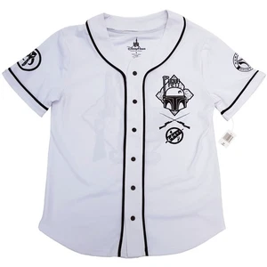 Disney Parks Boba Fett Baseball Trikot Erwachsene Star Wars weiß T-Shirt Sport Top - Bild 1 von 11