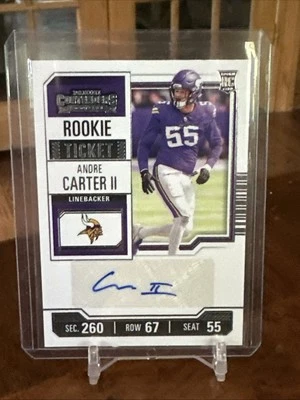 2023 Panini Contenders - Rookie Ticket #170 Andre Carter II Auto RC - Image 1 of 3