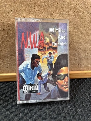 N.W.A. - 100 MILES AND RUNNIN' (1990) - HIP HOP CASSETTE - RUTHLESS RECORDS EX - Image 1 of 4
