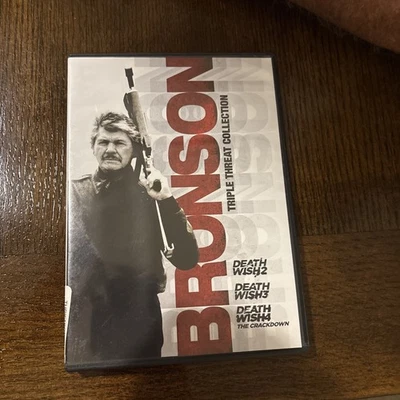 Bronson Triple Threat Collection (DVD) Death Wish 2,3, 4:The Crackdown. - Image 1 of 4