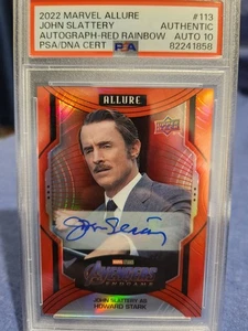 Marvel Allure SP Autograph Card #113 John Slattery as Howard Stark PSA Auto 10 - Picture 1 of 2
