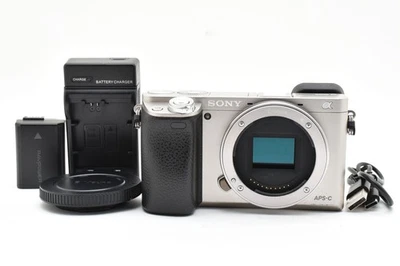 [MINT] SONY Alpha ILCE-6000 A6000 Digital Camera Body Silver from JAPAN 2624561 - Image 1 of 4