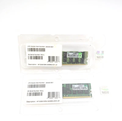 New Lot of 2 HPE 32GB DDR4 2400MHZ Load-Reduced ECC Server Ram 809084-091 - Image 1 of 4