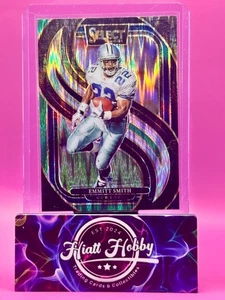 2024 Panini Select - Emmitt Smith #155 - Premier Level Black & Green Shock Prizm - Picture 1 of 2
