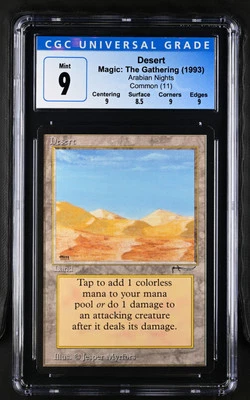 DESERT Arabian Nights CGC 9 Vintage MTG [Nostalgium] - Image 1 of 2