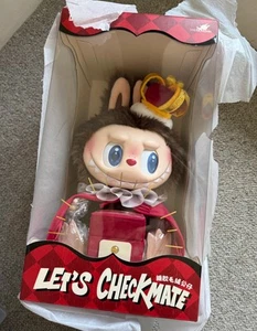 AUTHENTIC Pop Mart The Monsters Labubu Let's Checkmate King Vinyl Plush 17cm - Picture 1 of 6