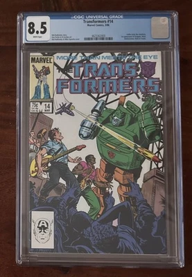 ТРАНСФОРМЕРЫ NO14 CGC 8.5 MCU 1986 1-й выпуск Grapple, Подъемник, Дымовая завеса, Блоки... - Изображение 1 из 2