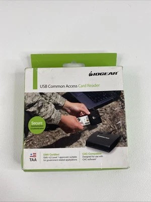 IOGEAR Smart Universal Portable USB Common Access Card Reader GSR202 - Image 1 of 4