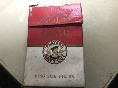 Pacchetto di Sigarette vuoto Anni 50-60 GOLD LEAF - INGHILTERRA - Immagine 1 di 3